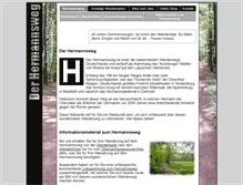 Tablet Screenshot of hermannsweg.de